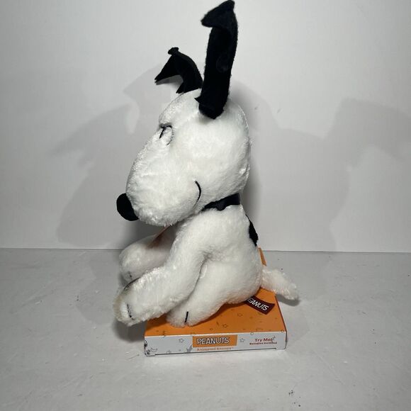 Halloween Peanuts Animated Musical Snoopy Plush w/Bat ears Plays - READ - Picture 5 of 6
